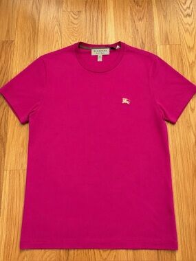 Burberry Pink Gold Equestrian Logo Tshirt